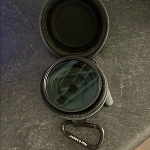 Shiftcam Filter Adapter with Case and iPhone in case mount.